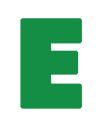 Letter E Vector