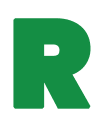Letter R Vector