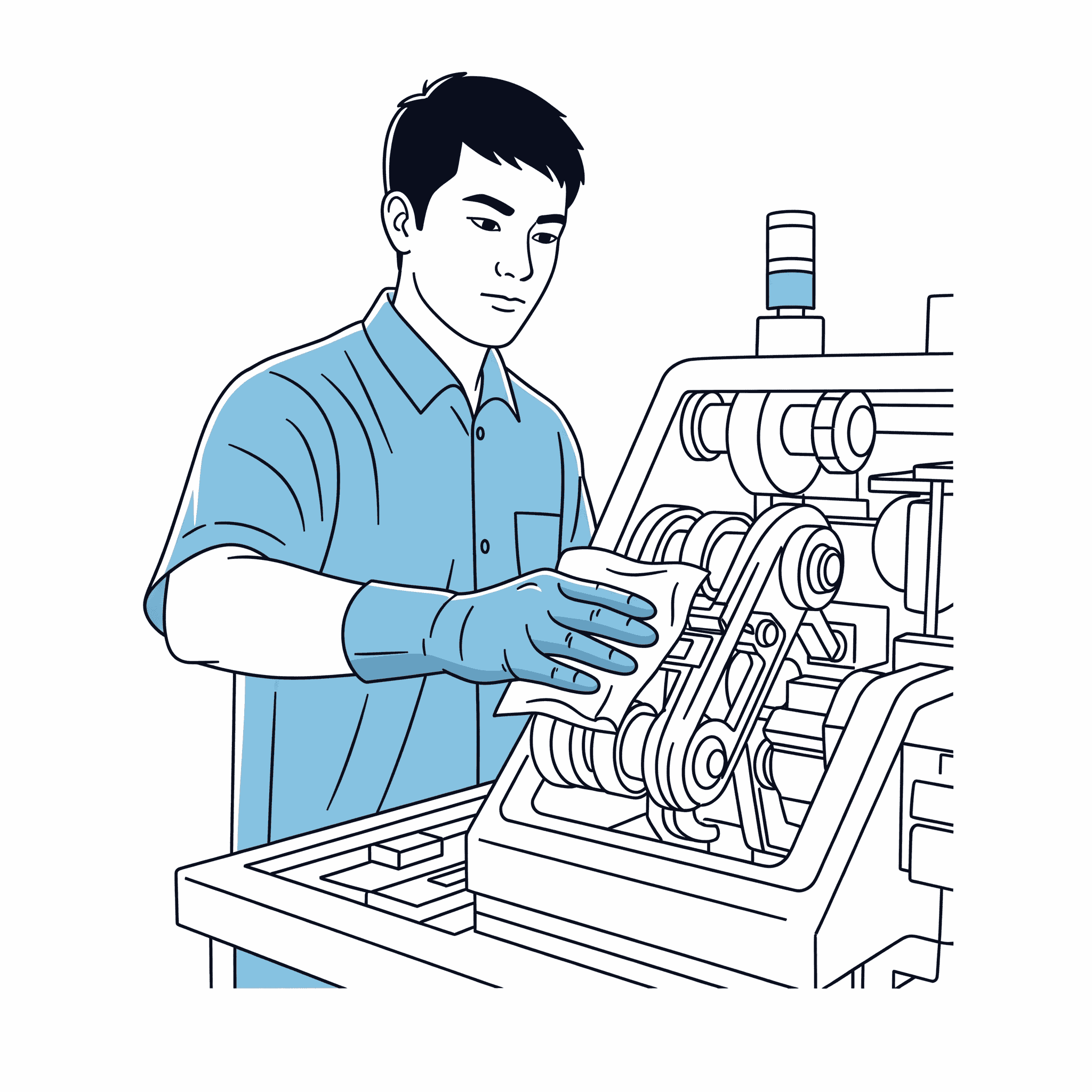 Guy Cleaning Machine